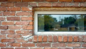 cracked window sill foundation problems